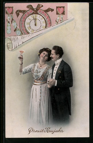 Prosit neujahr herzen neben - herzen,