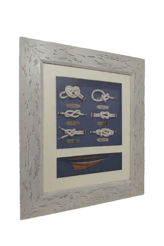Maritimes wandbild mit deko - maritimes, deko-