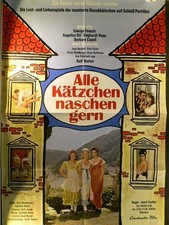 Alle Kätzchen naschen gern - Edwige Fenech - Filmposter A1 84x60cm gefaltet