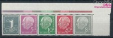 Briefmarken BRD 1960 Mi 179Y,182Y,183Y,185Y,285Y (kompl.Ausg.) liegend (10583825