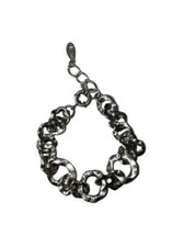 Schweres versilbertes armband - schweres,