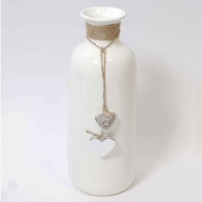 Tischvase Dolmite weiß