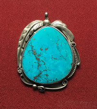 Native American Navajo Türkis Anhänger Sterling Silber 925