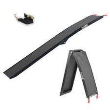 Auffahrrampe Motorradrampe Rampe 1 x klappbar 205 cmTraglast 340 kg Alu schwarz 