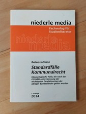 niederle Media Ruben Hofmann Standardfälle Kommunalrecht 5. Auflage