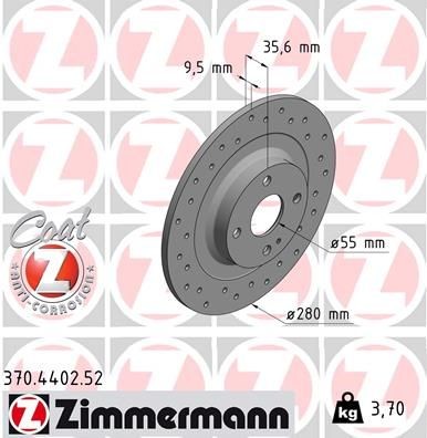 Zimmermann bremsscheibe - 2x,