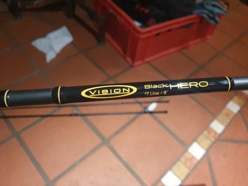 Vision black hero fliegenrute - black,