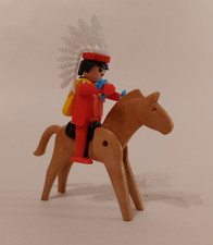 Playmobil Klicky Set 3351-A Indianer-Häuptling/Pferd 1975, unvollständig, defekt
