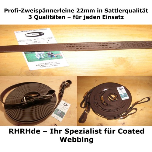 Biothane zweispännerleine - biothane,