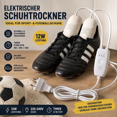 Elektrischer schuhtrockner 12w - schuhtrockner,