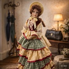 Große porzellanpuppe 68cm - große,