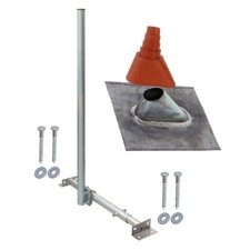 SAT LTE Sparrenhalter 120cm Mast Dachsparrenhalter Blei Pfanne Aufdach Halterung