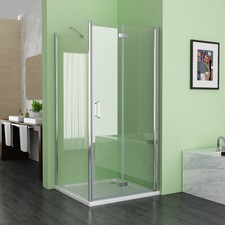 Duschkabine Eckig Falttür 6mm NANO Glas 90x90 80x80 90x75 100x100 100x80 120x90