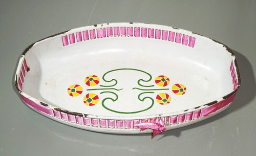 Alte emaille brotschale - emaille,