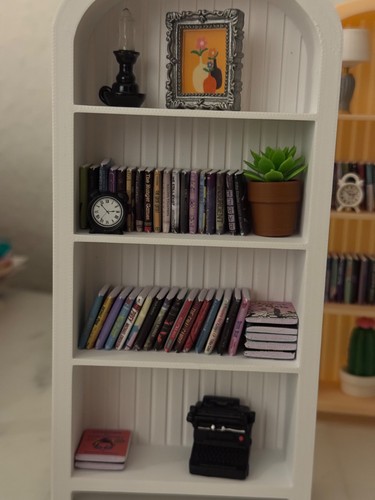Miniatur bücherregal mit - miniatur,