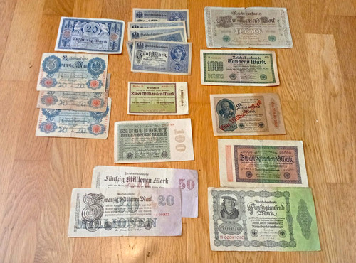 Lot sammlung reichsbanknoten - &,