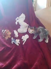 Kleines Konvolut - 6 Stück Tierfiguren aus Porzellan - gebraucht aus Sammlung