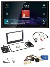 JVC USB Bluetooth 2DIN DAB Lenkrad Autoradio für Kia Sportage QL ab 2016 schwarz