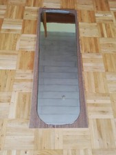 Spiegel Wandspiegel Garderobe Spiegel auf Holzrahmen ca. 98x34cm Eiche Rustikal