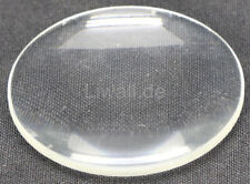 Linse Optik bi-konvex ca. d=50mm h(Mitte)=9mm h(aussen)=3mm