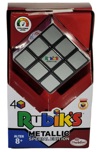 Thinkfun rubik cube metallic - cube,
