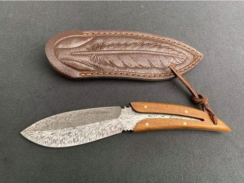 Damast messer federdamast - damast, ,federdamast