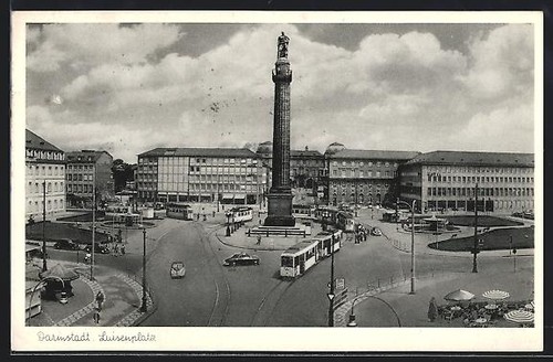 Ansichtskarte darmstadt - ansichtskarte,