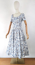1940er 50er Jahre blau grau