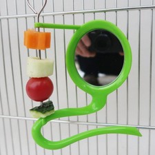 Papagei Barsch Vogelspiegel 2 in 1 Barsch Plattform Käfig Zubehör