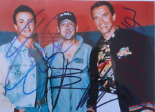 Stallone/Willis/Schwarzenegger  orig. Autogramm " Planet Hollywood " Motiv