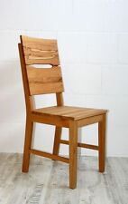 Holz stuhl Kernbuche massiv geölt Küchen-stuhl mit Holzsitz Eßzimmer stühle
