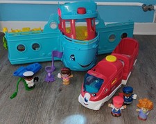 Spielzeug Konvolut Little People Fisher Price interaktiv Schiff Zug Set Paket