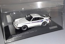 PORSCHE 911 930 TURBO 3.0 WEISS MIT DEKOR SONDERMODELL CARTIMA MINICHAMPS 1:43