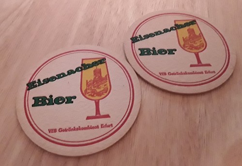 Bierdeckel eisenacher bier - 2x,