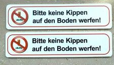 2erSet Bitte keine Kippen