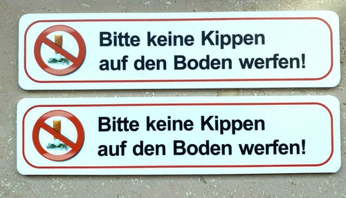2erset bitte keine - keine, kippen
