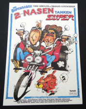 Werbe-Aufkleber 2 Nasen tanken Super Thomas Gottschalk Mike Krüger 1984 Kinofilm