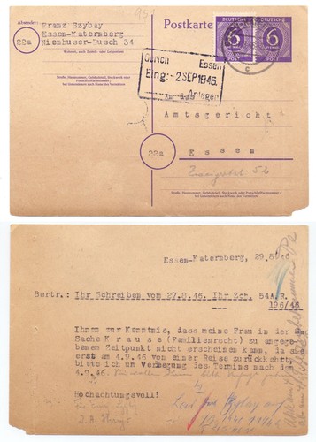 135798 ganzsache 951 - p, zuf