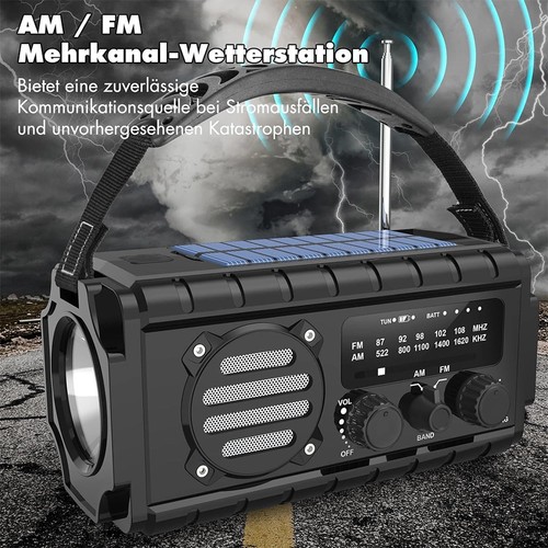Solar radio 20000mah fm - solar, am/fm