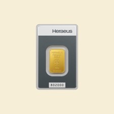 Goldbarren 10g Heraeus im Blister 999.9 Feingold *Neuware*