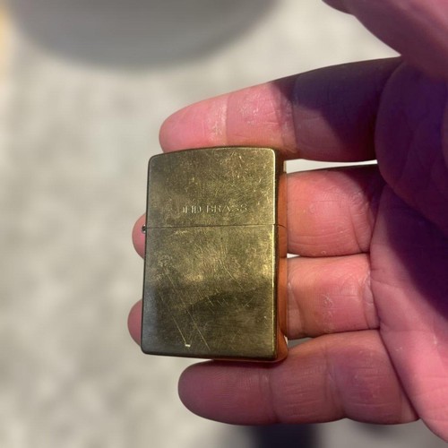Zippo solid brass feuerzeug - zippo,