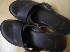 Clarks Damen Sandalen 40 Clogs dunkelbraun wenig getragen