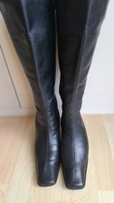 Damen Leder WinterStiefel in Schwarz Gr. 41 /Weitschaft Extra gross.