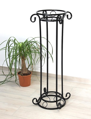Blumensäule metall schwarz - blumensäule,