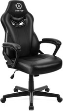 Gaming Stuhl Racing Stuhl Bürostuhl Drehstuhl Sportsitz Kunstleder Schwarz JF166