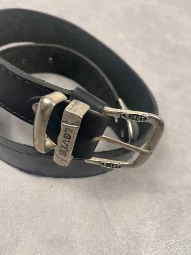 Vintage ledergürtel schwarz - ledergürtel,