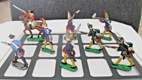 Zinnsoldaten alt farbig
