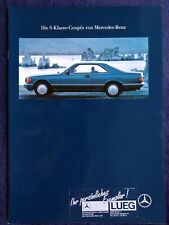 Mercedes-Benz W126 Coupe Prospekt 1.1991  Modelle:  420 SEC, 500 SEC, 560 SEC