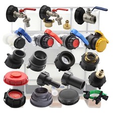 IBC Container Adapter Zubehör Kappe Deckel Tülle Auslauf Wasser Hahn Kamlok 