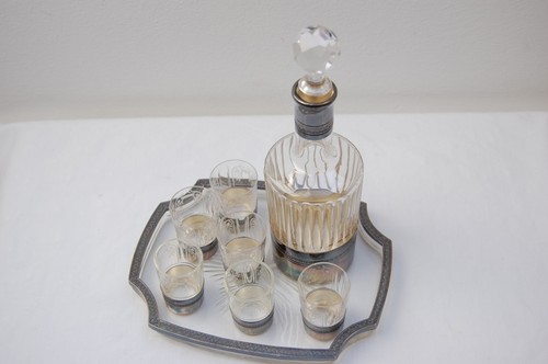 Likörset karaffe kristall - karaffe, 6